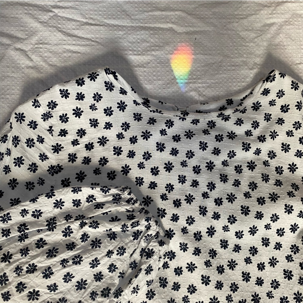 Nasty Gal Long Sleeve Tiered Mini Smock Dress - Picture 3 of 7